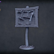 wanted post toys & games poster bounty hunt dnd news hunters supported 3d print model - Mito3D