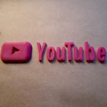 Youtube logotipo youtuber 3d print model - Mito3D