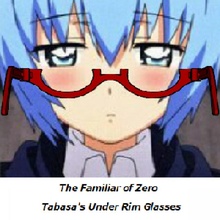 familiar tabasa's rim glasses 3d print model - Mito3D
