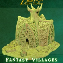 fantasy villages totu's house toys & games tree huge roots brick hut scatter shack aether swamp bog dwelling fen 3d print model - Mito3D