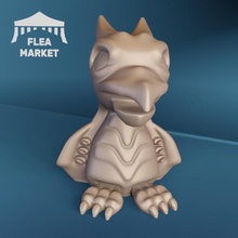 oficial Godzilla monopolio nacido juguetes juegos chibi kaiju Jabali pteranodon 3d print model - Mito3D