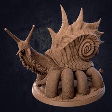 plodtrodder giant snail - presupported toys & games animal beast boss creature dragon dungeons fantasy mini miniatures rpg shell huge trappers tabletop dnd ttrpg lodge slimy letona 3d print model - Mito3D