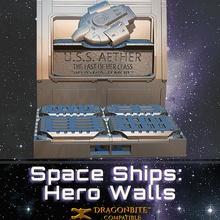 space ships 3 hero walls toys & games 3d print model - Mito3D