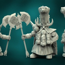 dwarf leader toys & games fantasy warhammer warrior wargame dwarven sigmar kharadron fyreslayer 3d print model - Mito3D