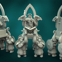 nain Roi jouets Jeux fantaisie marteau guerre guerrier Sigmar 3d print model - Mito3D