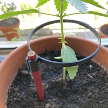 plant clip holder standard pencils - sizes & garden pencil support gardening growth growthsupport 3d print model - Mito3D