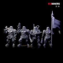 alpha troops - command squad imperial force toys & games 40k armor board games soldier space warhammer miniature laser tabletop clone infantry empire wh40k 40000 imperium swat troopers cadia ski-fi 3d print model - Mito3D