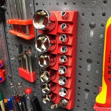socket wrench holder & garden toolholder wrenchholder toolswall 3d print model - Mito3D