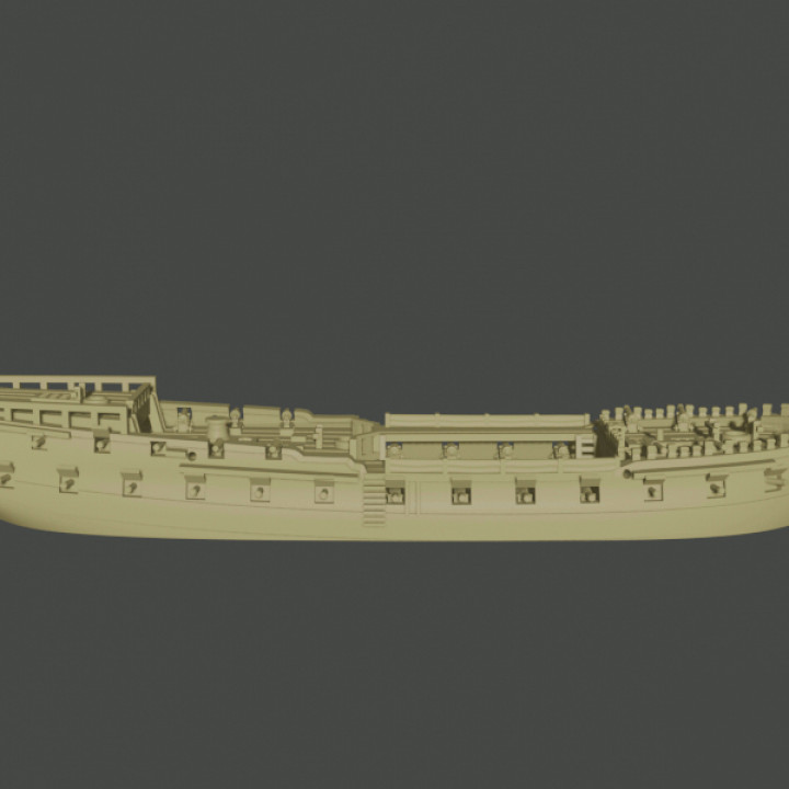 Britannico pesante rasoio fregata hms magnanimo 44 pistole giocattoli Giochi nero Marina Militare reale nave 1 1000 mari 700 3D print model - Mito3D