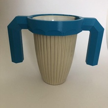 cup handle & garden broken coffe 3d print model - Mito3D