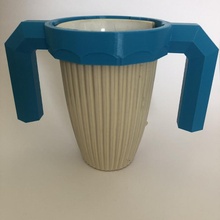Fincan üstesinden gelmek Bahçe kırık kahve 3d print model - Mito3D