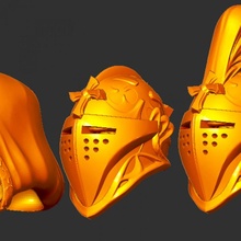 piedosos emblema legião capacete conjunto ventilador arte 3d print model - Mito3D