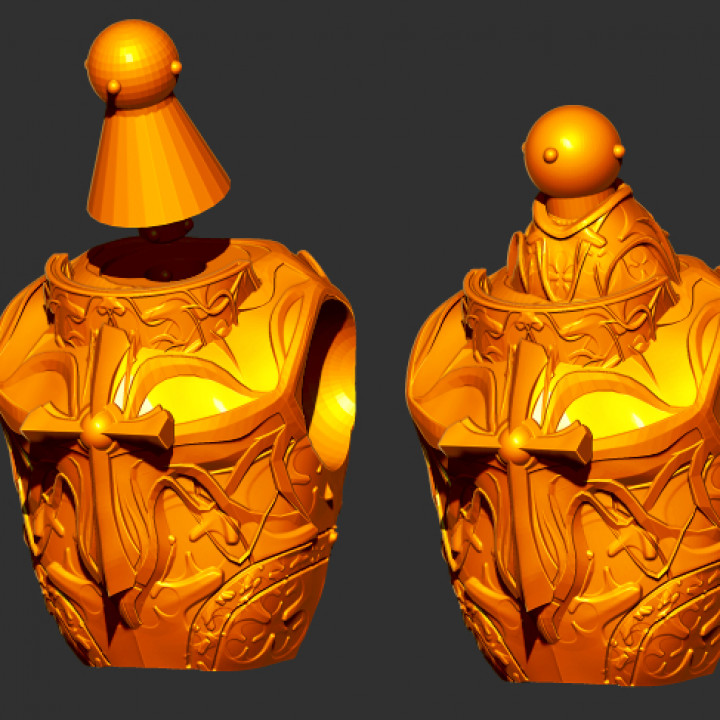 holy emblem legion breastplate Ventilator Kunst 3D print model - Mito3D