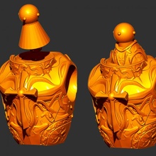 holy emblem legion breastplate ventilateur art 3d print model - Mito3D
