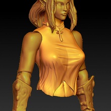 female body cloth fan art 3d print model - Mito3D