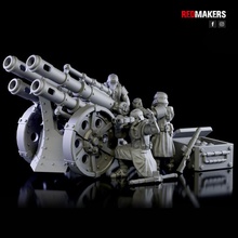 quattro cannon - artillery imperial force toys & games 40k army gun warhammer defence miniature death ww2 quad tabletop mortar ww1 28mm wh40k 40000 krieg korps dkok annon 3d print model - Mito3D
