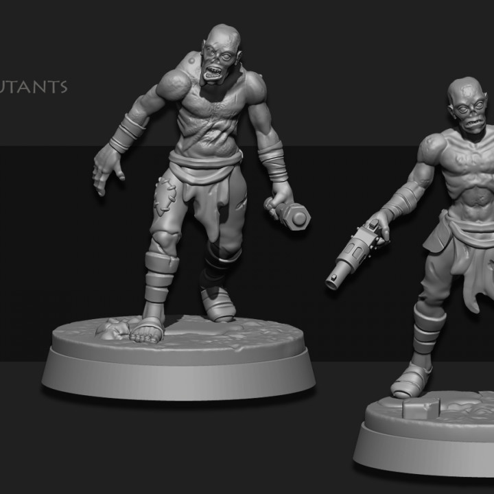 mutants toys & games wargaming miniature scifi tabletop apocalypse foundry sarks 3D print model - Mito3D