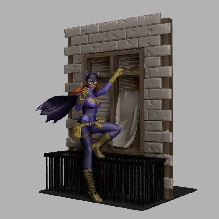 yarasa kız hayran Sanat batman süper kahramanlar fanart 3D print model - Mito3D