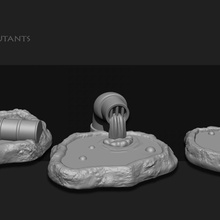 mutant toxic pool toys & games prop terrain scifi area 3d print model - Mito3D