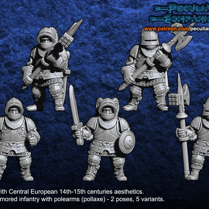 bretón enanos pesado infantería juguetes juegos fantasía 28mm Bretaña 3D print model - Mito3D