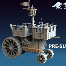 vapor abastecido navio terra equipe técnica brinquedos jogos máquina rpg guerra 3d print model - Mito3D