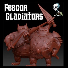 feegor Gladiatori giocattoli Giochi fantasia patreon zombiesmith 3d print model - Mito3D