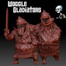 woggle Gladiators brinquedos jogos fantasia patreon zombiesmith 3d print model - Mito3D