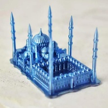 sultán ahmed azul mezquita Estanbul pavo educación arquitectura otomano templo Monumento turco punto referencia islam islámico musulmán minimundo miniworld3d mosquee alminar 3d print model - Mito3D