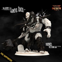 krenkel strong man ettin toys & games epic fantasy mini model rpg miniature monsters boardgame base role tabletop heroes circus wargame dungeon d&d carnevil warriors witches pathfinder infinite heroines goblins ragingheroes canival 3d print model - Mito3D