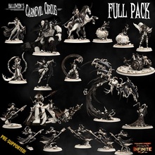 pack carnevil circus toys & games epic fantasy mini model rpg miniature monsters boardgame base role tabletop heroes wargame dungeon d&d warriors witches pathfinder infinite heroines goblins ragingheroes canival 3d print model - Mito3D
