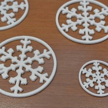 snowflake & garden 3d print model - Mito3D