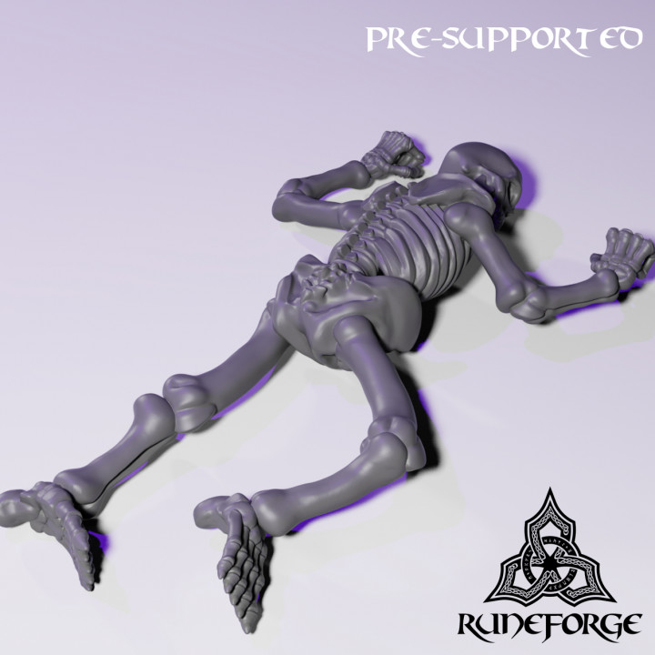graveyard skeleton bundle toys & games undead grave skeletal 3D print model - Mito3D