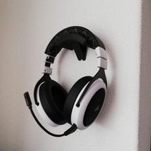 headset wall mount & garden holder headphone 3d print model - Mito3D