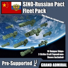 sci-fi ships fleet pack - sino-russian presupported toys & games battle game gaming ship space spaceship scifi tabletop aliens armypack 3d print model - Mito3D