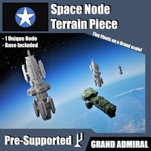 sci-fi ships terrain pack - space node presupported toys & games battle game gaming ship spaceship scifi tabletop aliens fleet armypack 3d print model - Mito3D