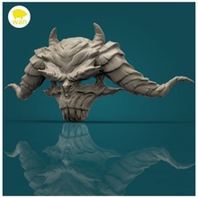 diavolo maschera oggetti scena cosplay demone death mask face costume figure umano scheletro 3d print model - Mito3D
