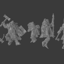 dead adventurers dragons dungeons miniatures roleplay warhammer tabletop markers 28mm pathfinder casualty 3d print model - Mito3D