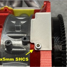 Mazda rx7 4 27 retaguarda prato cobrir bainha add on poupar partes motor 3d print model - Mito3D
