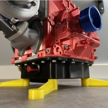 mazda rx7 5 27 petróleo pan remezclar repuesto partes motor 3d print model - Mito3D