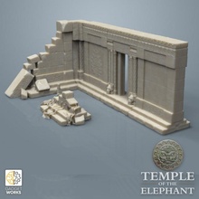 temple murs porte 6 Achevée modèles jouets Jeux fantaisie portail portes table jungle dnd paysage Cambodge orné ttrpg plateau gt accessoires Angkhor effritement 3d print model - Mito3D