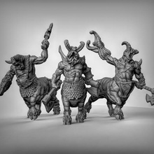 caos centauros brinquedos jogos martelo guerra dnd rei homens fera Ageofsigmar ttrpg centigor 3d print model - Mito3D