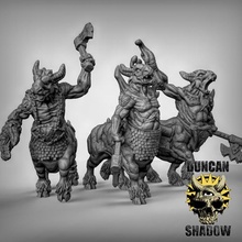beast centaurs toys & games fantasy warhammer dungeonsanddragons dnd kingsofwar beastmen ageofsigmar aos 3d print model - Mito3D