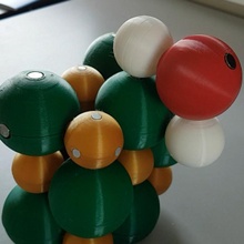 magnetisch nacl Modell Spielzeuge Spiele Salz Schule Wissenschaft Chemie Gitter 3d print model - Mito3D
