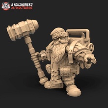 sky dwarf admiral toys & games wargaming age warhmmer skydwarf sigmar 3d print model - Mito3D