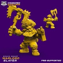 space dwarf warlord slayer toys & games 40k wargaming scifi stargrave necromuda 3d print model - Mito3D