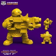 spazio nano combattere squadra unità giocattoli Giochi 40k warhammer scifi squat necromuda 3d print model - Mito3D