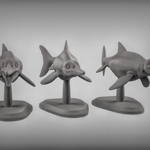 ichthyosaur toys & games dinosaur prehistoric dungeonsanddragons dnd pathfinder ttrpg 3d print model - Mito3D