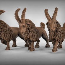 goats toys & games animal goat dungeonsanddragons dnd pathfinder tabletopgames ttrpg 3d print model - Mito3D