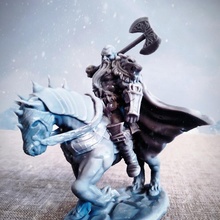 bárbaro jefe caballo juguetes juegos 3d print model - Mito3D