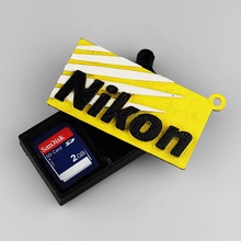nikon sd & cf memory card case gadgets electronics sparepart 3d print model - Mito3D